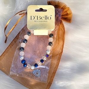 💥3/$14 Heart Locket Marble Beading Bracelet